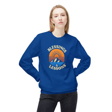 Load image into Gallery viewer, "Blessings & Lessons" Unisex Midweight Softstyle Fleece Crewneck Sweatshirt