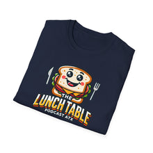 Load image into Gallery viewer, The Lunch Table Podcastatx Unisex Softstyle T-Shirt (heather red)