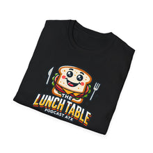 Load image into Gallery viewer, The Lunch Table Podcastatx Unisex Softstyle T-Shirt (heather red)