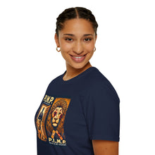 Load image into Gallery viewer, P.I.M.P. (Pain Is My Passport) Unisex Softstyle T-Shirt (lion)