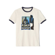 Load image into Gallery viewer, P.I.M.P. (Pain Is My Passport) Unisex Cotton Ringer T-Shirt