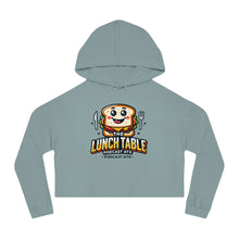 Load image into Gallery viewer, The Lunch Table Podcastatx Women’s Cropped Hooded Sweatshirt