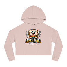Load image into Gallery viewer, The Lunch Table Podcastatx Women’s Cropped Hooded Sweatshirt