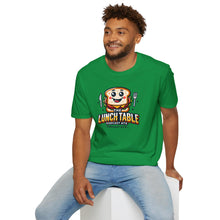 Load image into Gallery viewer, The Lunch Table Podcastatx Unisex Softstyle T-Shirt (heather red)