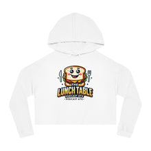 Load image into Gallery viewer, The Lunch Table Podcastatx Women’s Cropped Hooded Sweatshirt