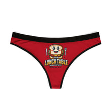 Load image into Gallery viewer, The Lunch Table Podcastatx Women's Thongs (red)
