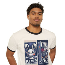 Load image into Gallery viewer, P.I.M.P. (Pain Is My Passport) Unisex Cotton Ringer T-Shirt