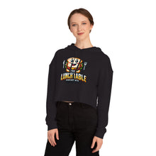 Load image into Gallery viewer, The Lunch Table Podcastatx Women’s Cropped Hooded Sweatshirt