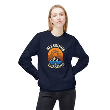 Load image into Gallery viewer, "Blessings & Lessons" Unisex Midweight Softstyle Fleece Crewneck Sweatshirt