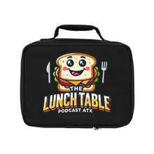 Load image into Gallery viewer, The Lunch Table Podcastatx Lunch Bag (black)