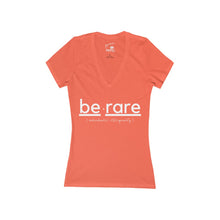 Load image into Gallery viewer, Women's "berare" Jersey Short Sleeve Deep V-Neck Tee