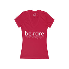 Load image into Gallery viewer, Women's "berare" Jersey Short Sleeve Deep V-Neck Tee