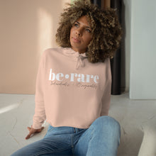 Load image into Gallery viewer, be•rare pale pink crop hoodie