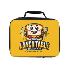 Load image into Gallery viewer, The Lunch Table Podcastatx Lunch Bag (gold)
