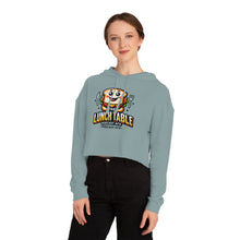 Load image into Gallery viewer, The Lunch Table Podcastatx Women’s Cropped Hooded Sweatshirt
