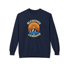 Load image into Gallery viewer, "Blessings &amp; Lessons" Unisex Midweight Softstyle Fleece Crewneck Sweatshirt
