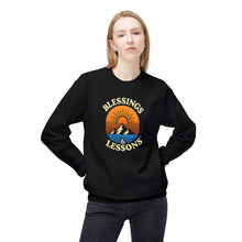 Load image into Gallery viewer, "Blessings &amp; Lessons" Unisex Midweight Softstyle Fleece Crewneck Sweatshirt

