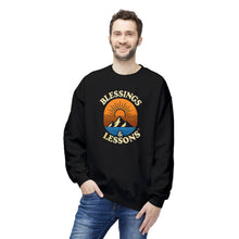 Load image into Gallery viewer, "Blessings &amp; Lessons" Unisex Midweight Softstyle Fleece Crewneck Sweatshirt
