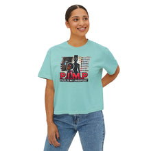 Load image into Gallery viewer, P.I.M.P. (Pain Is My Passport) Women's Boxy Tee
