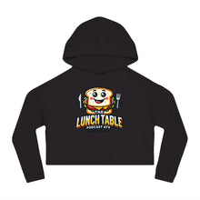 Load image into Gallery viewer, The Lunch Table Podcastatx Women’s Cropped Hooded Sweatshirt
