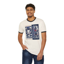 Load image into Gallery viewer, P.I.M.P. (Pain Is My Passport) Unisex Cotton Ringer T-Shirt
