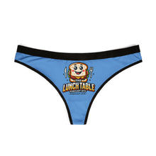 Load image into Gallery viewer, The Lunch Table Podcastatx Women's Thongs (light blue)
