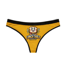 Load image into Gallery viewer, The Lunch Table Podcastatx Women's Thongs (gold)
