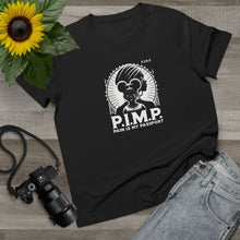 Load image into Gallery viewer, P.I.M.P. (Pain Is My Passport) Women’s Maple Tee
