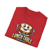 Load image into Gallery viewer, The Lunch Table Podcastatx Unisex Softstyle T-Shirt (heather red)
