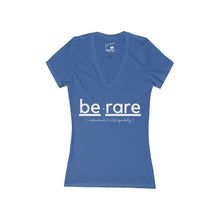 Load image into Gallery viewer, Women's "berare" Jersey Short Sleeve Deep V-Neck Tee
