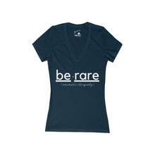 Load image into Gallery viewer, Women's "berare" Jersey Short Sleeve Deep V-Neck Tee
